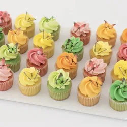 48Pcs Wafer Paper Butterflies for Cake Decor 3D Butterfly Cupcake Toppers Wedding Birthday Baby Shower Party Decoration Supplies