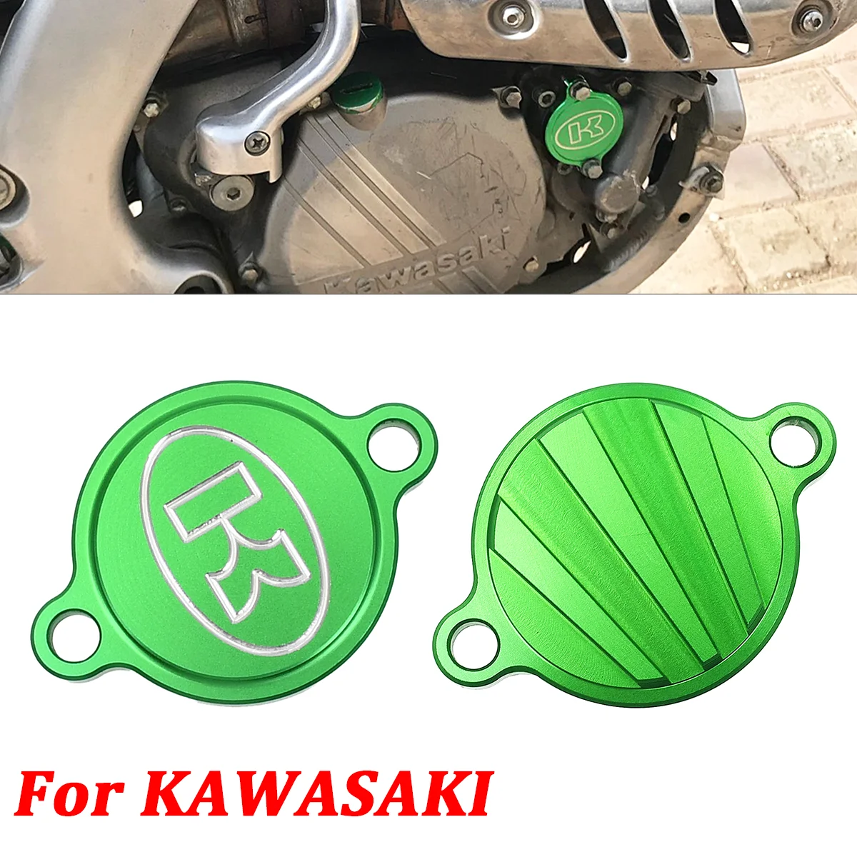 

CNC Oil Filter Cover For Kawasaki KX250F KX450F KX 250 450 250F 450F 2005-2012 2013 2014 2015 2016 2017 2018 Motocross Parts