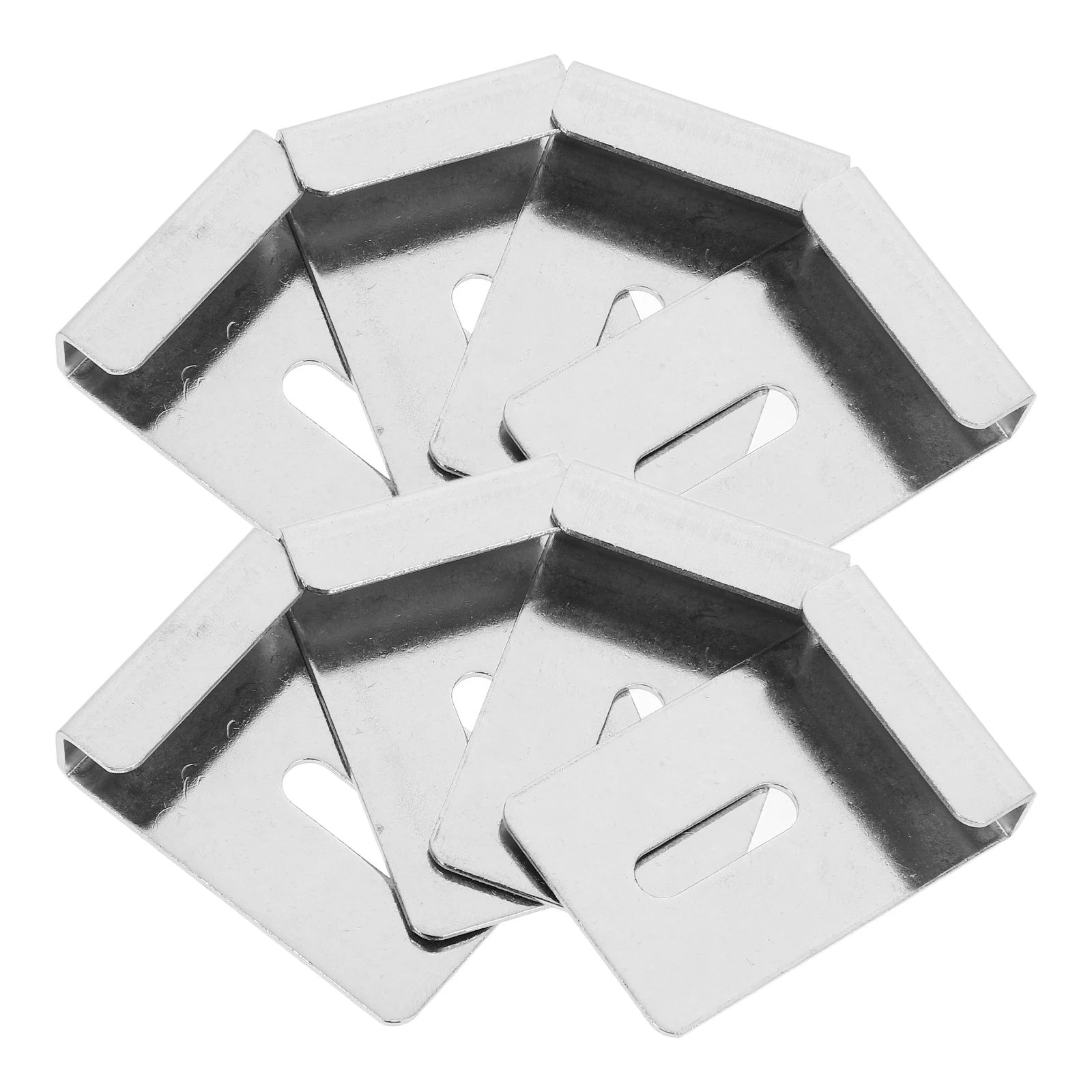 

8Pcs Mirror Clips Glass Brackets Holder Clips for Frameless Mirrors Bathroom Dresser Mounting Mirror Clip