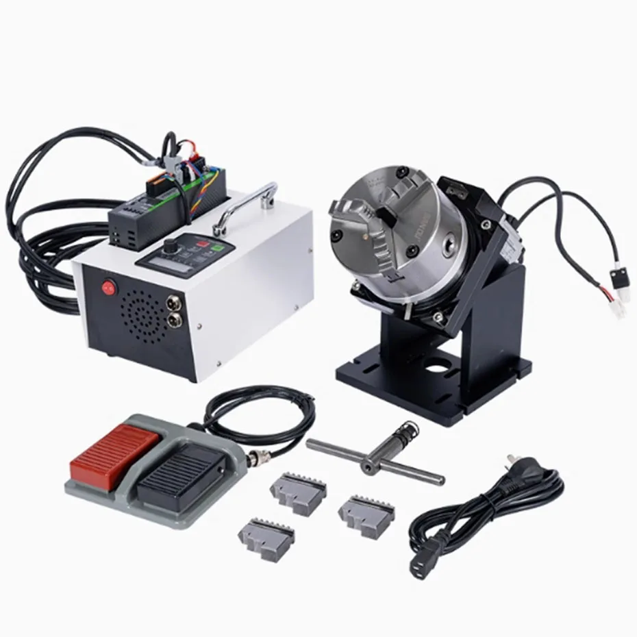 

Прецизионный поворотный стол для лазерной сварки, маркировки, резки, с датчиком сварки, сварочным оборудованием, режущим патроном: 80/100/125/160