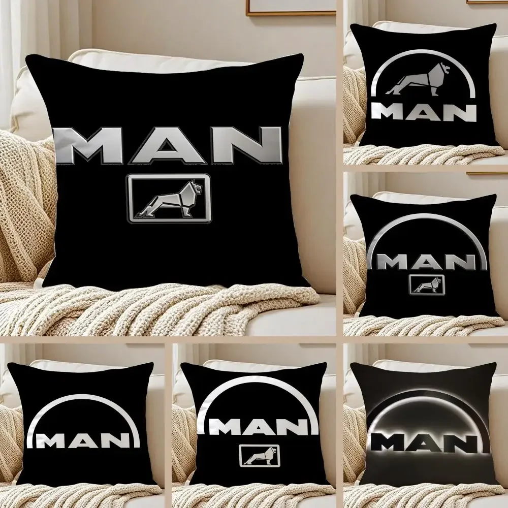 

Чехол для подушки M_MAN Truck на заказ, шелковистая короткая плюшевая наволочка с двусторонним принтом для дивана, всесезонный домашний декор, подарок