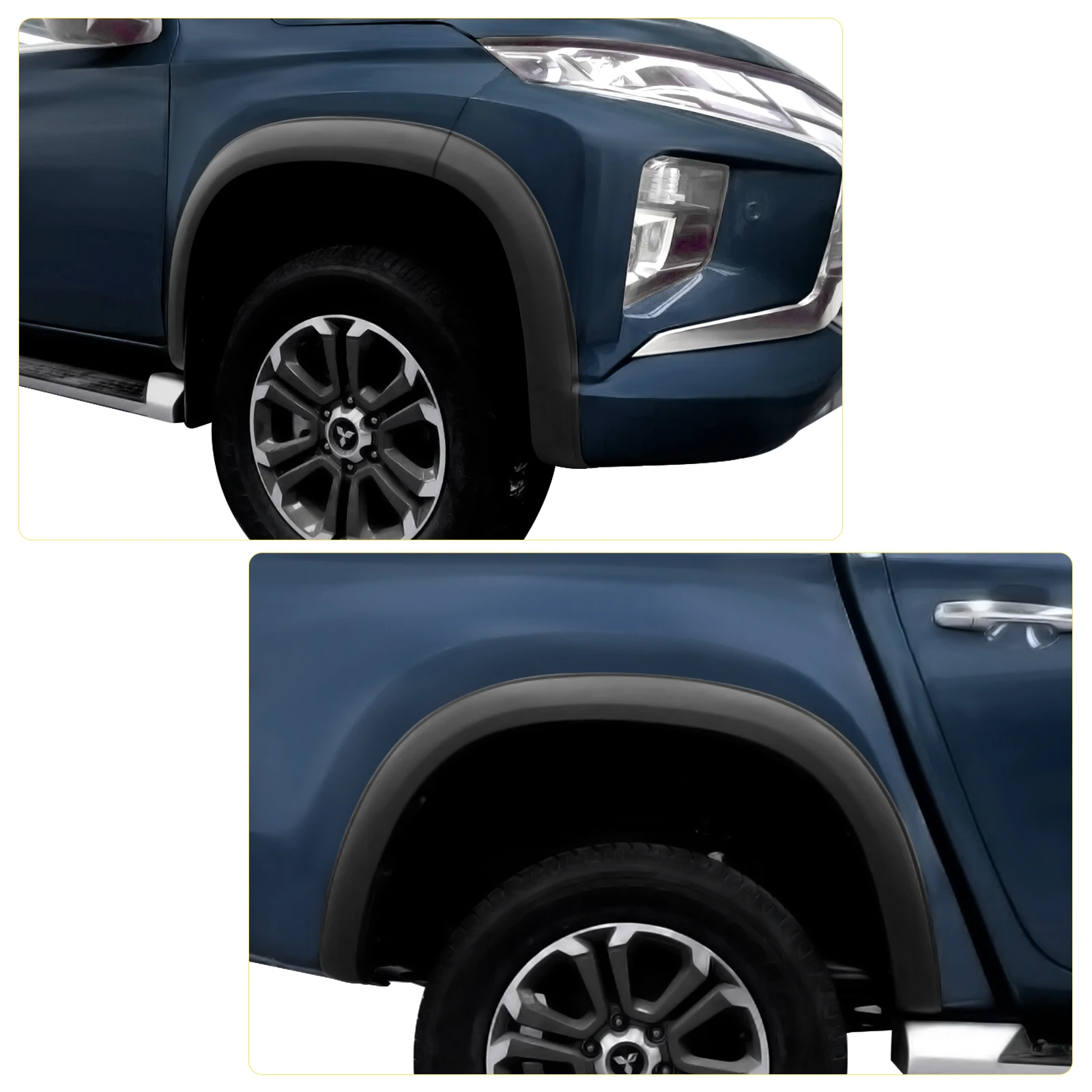 Fender Flares Wheel Arch Mudguards For Mitsubishi l200 Montero triton 2019-2022 Mitsubishi Strada Strakar Mitsubishi Barbarian