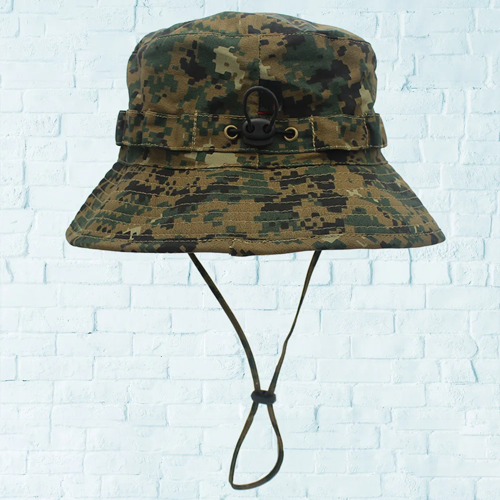 

Men Has Camouflage Bucket Hat Outdoor Fishing Can Be Accommodated Sun Boonie Man