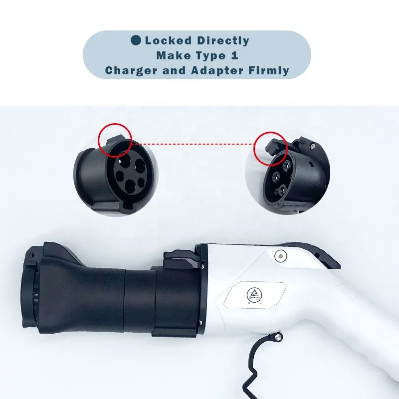 J1772 Type Male Plug to Schuko Socket EVSE Adapter For Power Supply