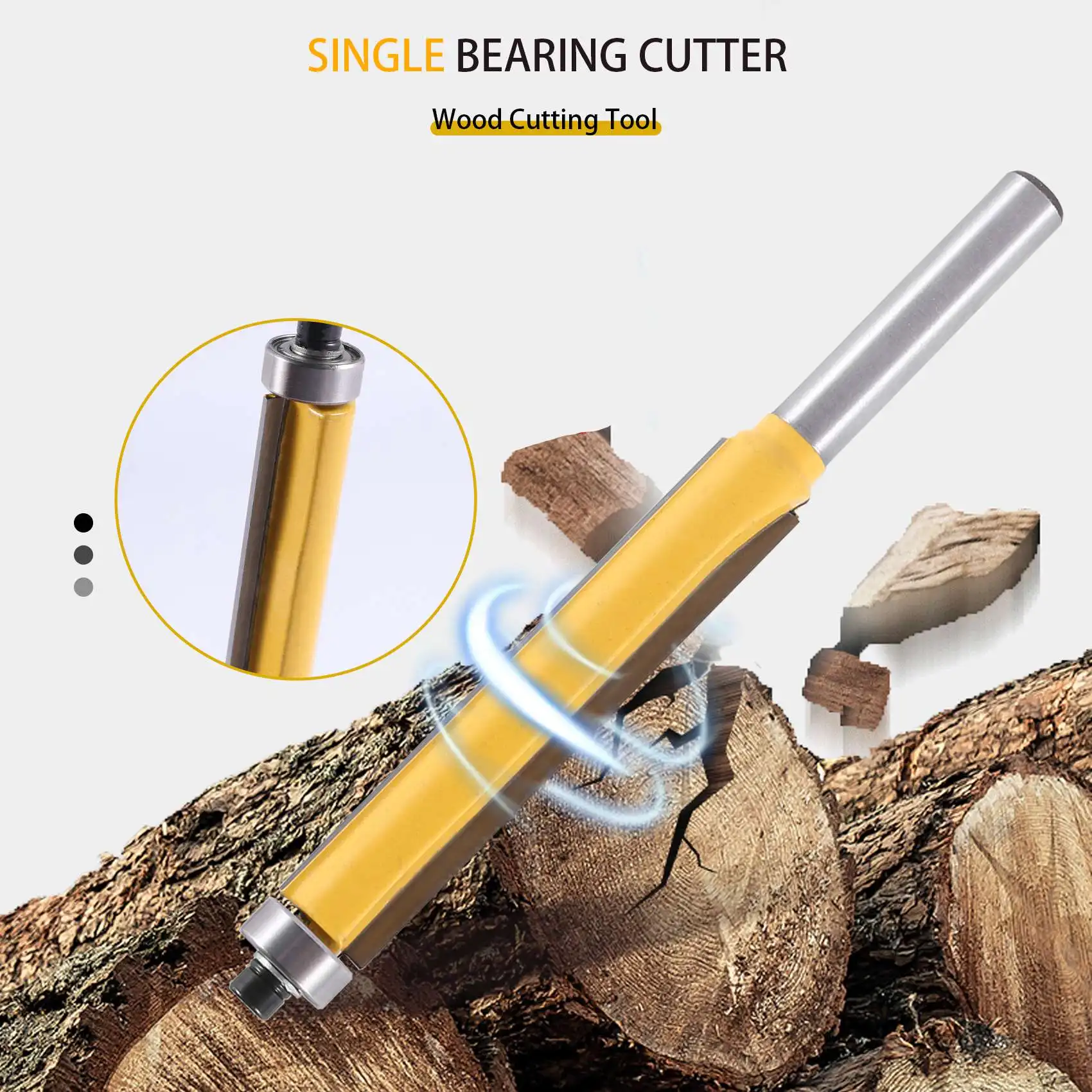 2 Inch Hoogte Extra Lange Flush Trim Router Bit 1/4 Inch X 3/8 Inch Houtbewerking Frees Voor Hout Diy Tool