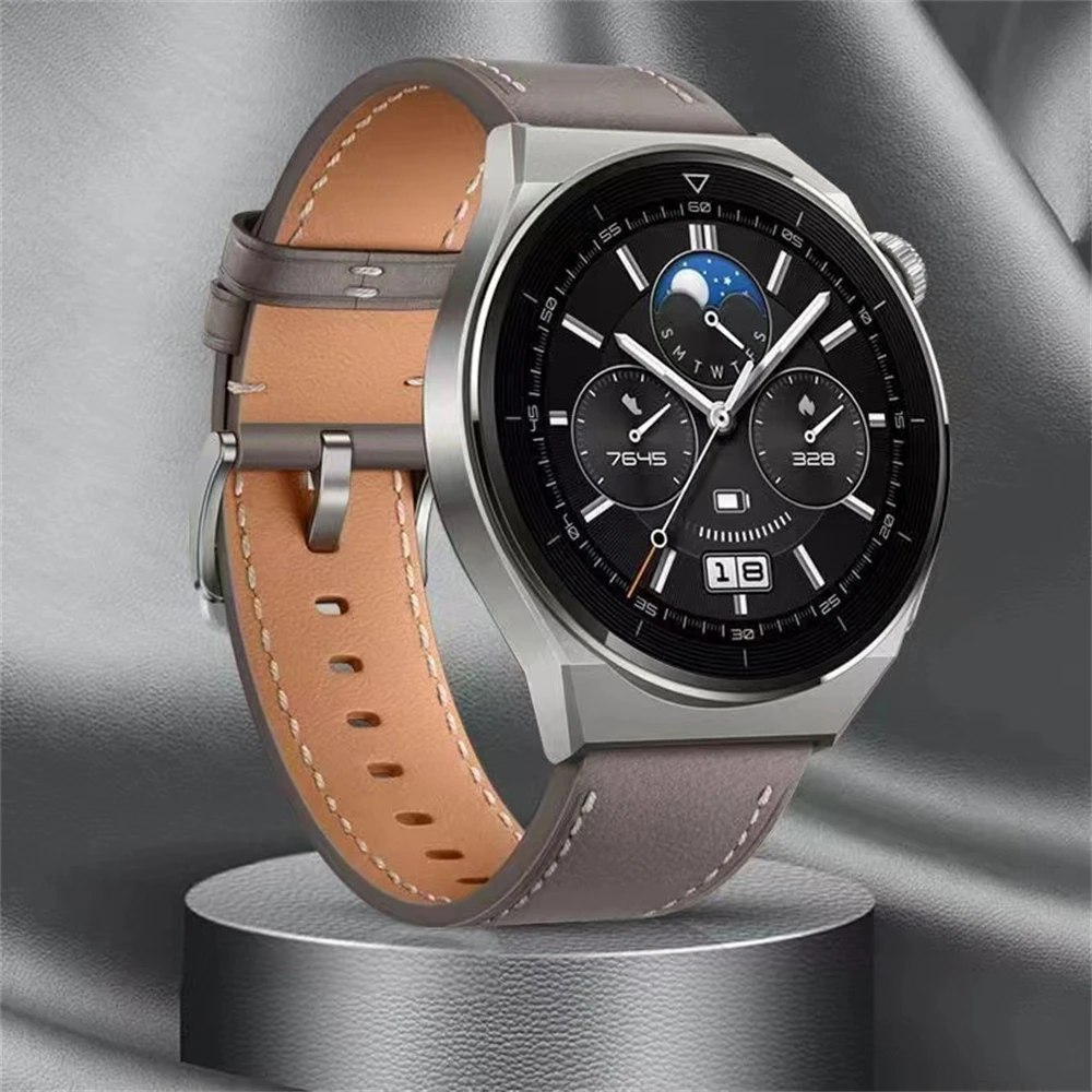 22mm 20mm Leather Strap For HUAWEI WATCH GT 4 46mm WATCH 4 Pro GT 3 GT2 Pro 42mm Buds Band Watchbands Soft Replacement Wristband