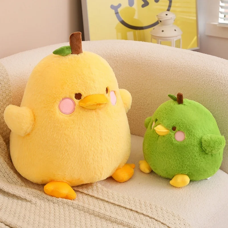 Cute Pear Plush Toy Cute Fruit Yellow Duck Doll Doll Children's Snuggle Comfort Pillow Birthday Gift