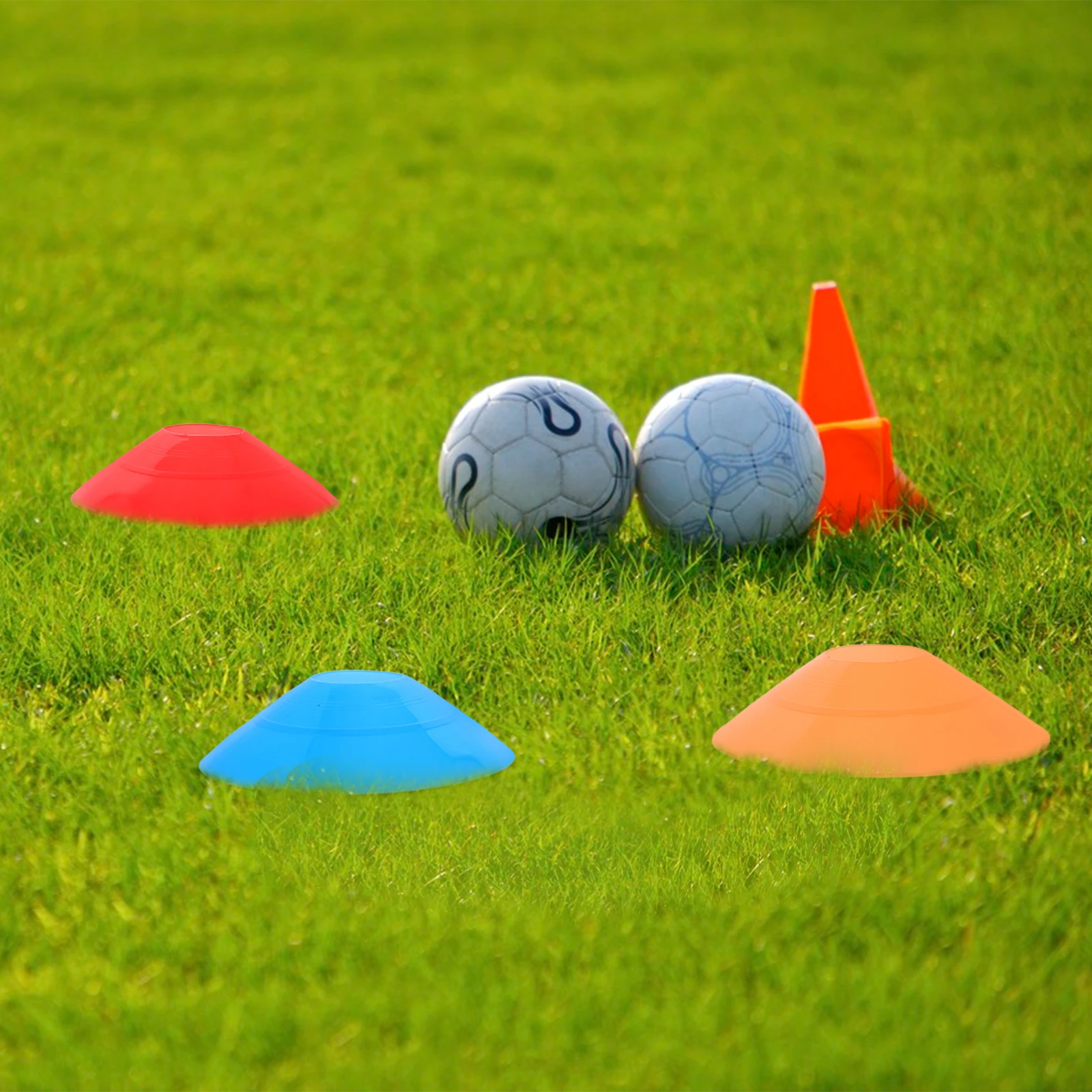 

25pcs Disc Cones Soccer Training Agility Markers Adults Football Basketball Sports Drills Plastic Cones Durable