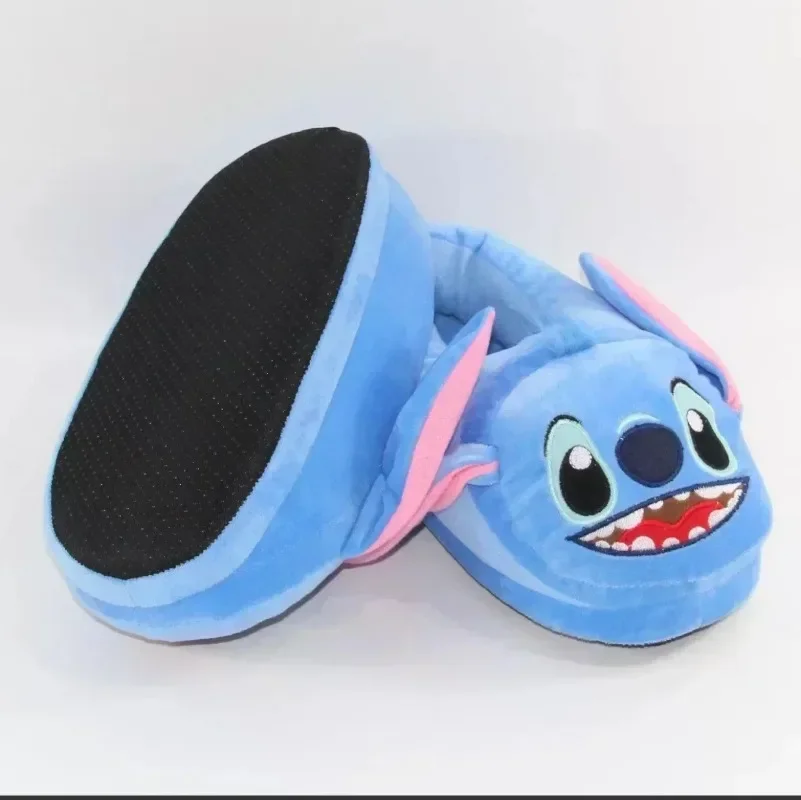 Stitch Disney Cotton Slipper Anime Cartoon Winter Warm Indoor Shoes Toys Plush Stuffed Home Slippers Woman Girl Christmas Gifts