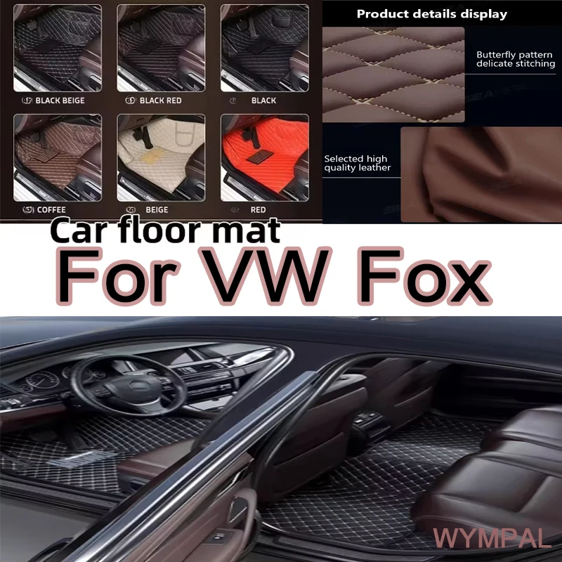 

Роскошные автомобильные коврики на заказ для VW Fox 2004 2005 2006 2007 2008 2009 2010 2011 Роскошные кожаные мужские и женские полные