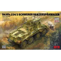 RYEFIELD MODEL RFM RM-5134 1/35 Sd.Kfz.234/3 Schwerer Panzerspähwagen 7.5cm Stummel - Scale Model Kit