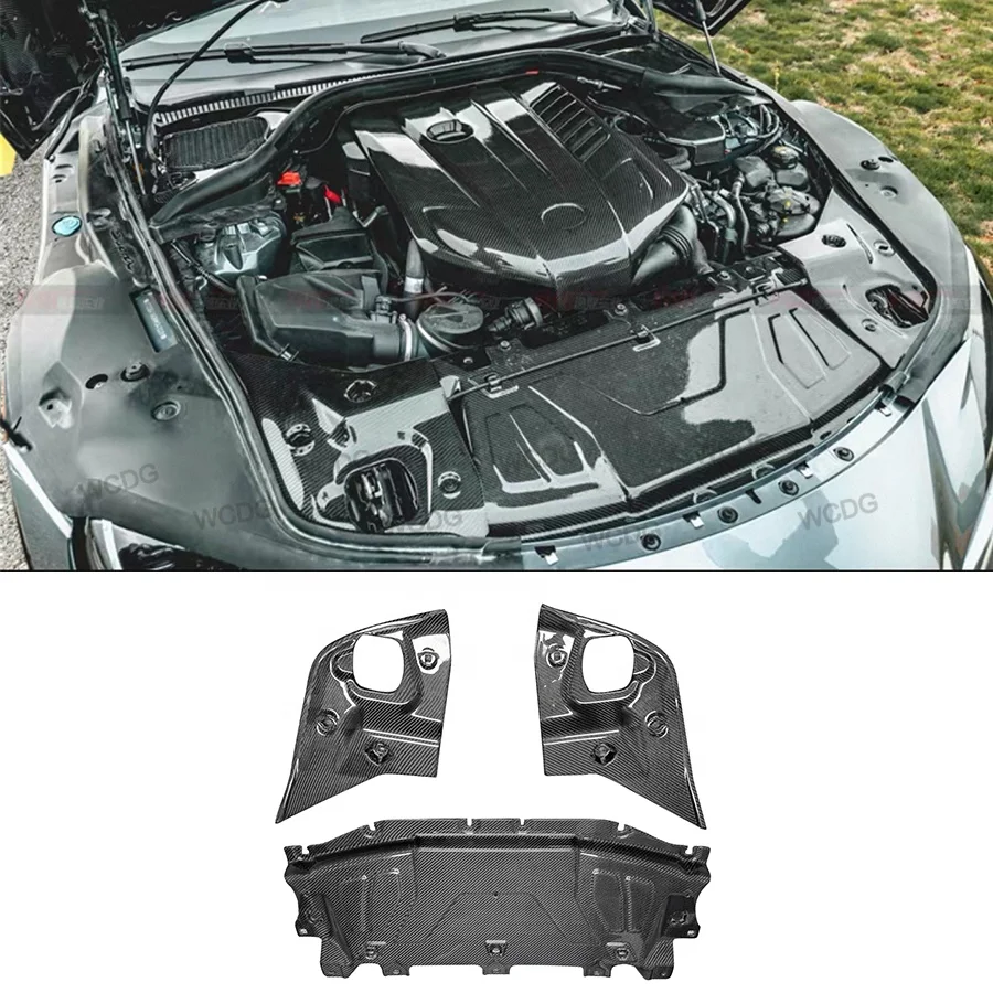 

2019+ for Toya for Supra MK5 A90 A91 GR Carbon Fiber Cooling Panel Radiator Cover New Condition Engine Compartment Bodykit