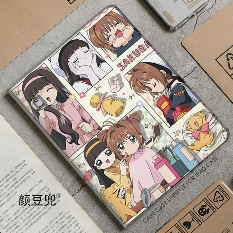 

SAKURA Card Captor Anime For iPad Air 4 5 Mini 5 6 Case Luxury Silicone For Pro 12.9 11 For iPad 10th Protective Shell Pro13 in