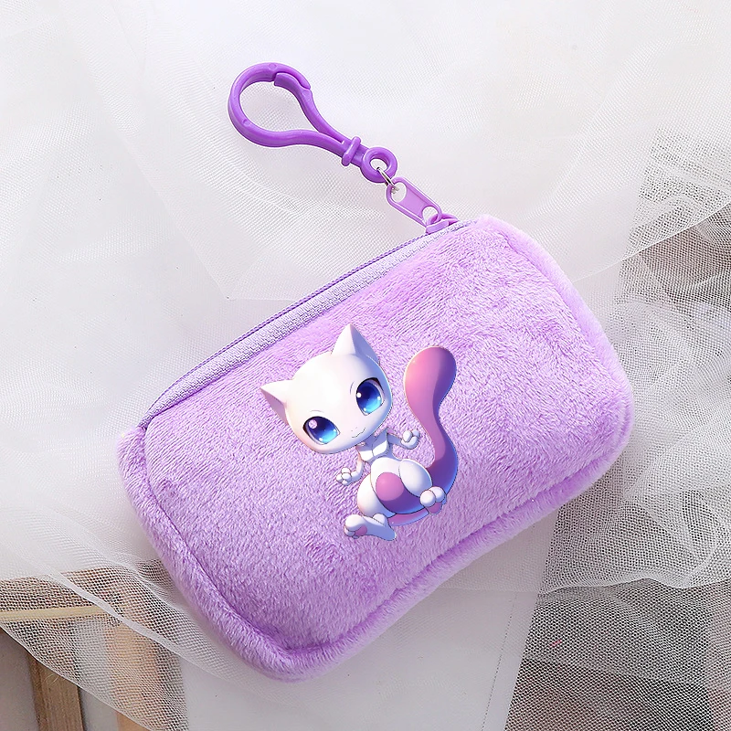 Nuovo portafoglio Pokemon Zero Pikachu Kawaii Anime Figure Mini portamonete Zaino Ornamenti decorativi e pendenti Borsa portaoggetti regalo