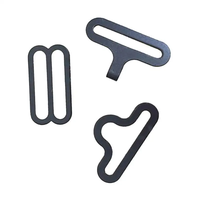 31BB 50 Pcs Metal Adjustable Tie Clips Bow Tie Cravat Clips Fasteners Bra Strap Buckles Webbing Connector Hook Durable