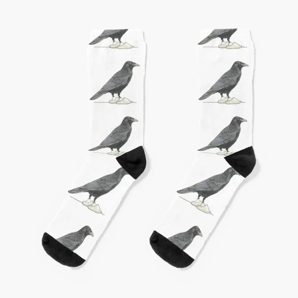 Crow in Slides Socks funny gifts football Socks Men Women's