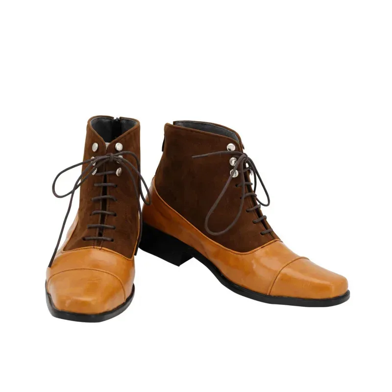 

CyGood Omens Aziraphale Обувь для косплея Ангел Aziraphale Сапоги Обувь Fantasia Костюм Аксессуары Хэллоуин Реквизит на заказ EU Si