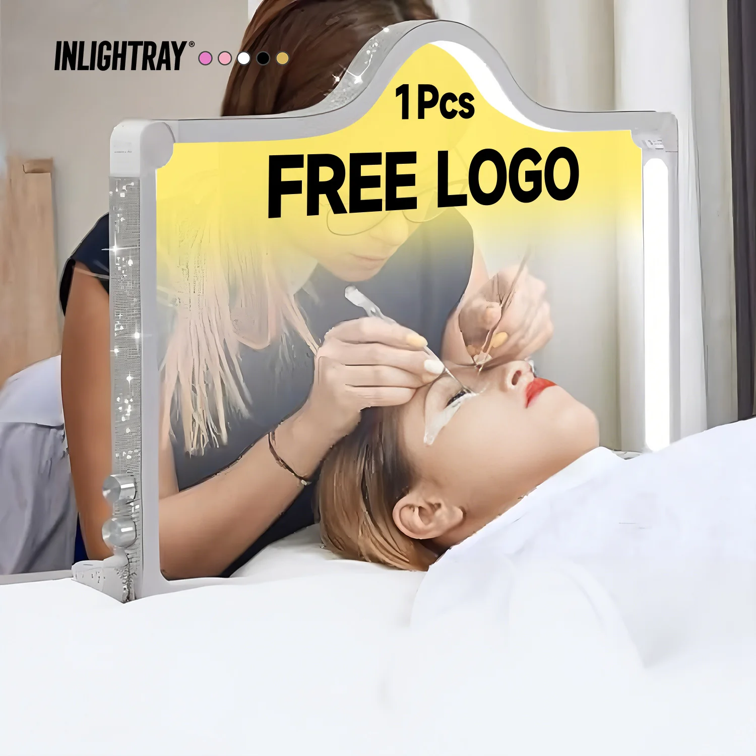 

Бесплатный индивидуальный логотип, оптовая продажа, 35 дюймов, 2025, новый 48 Вт, светодиодный настольный светильник для ногтей, складная настольная лампа для ногтей, красивая лампа в форме полумесяца для ресниц