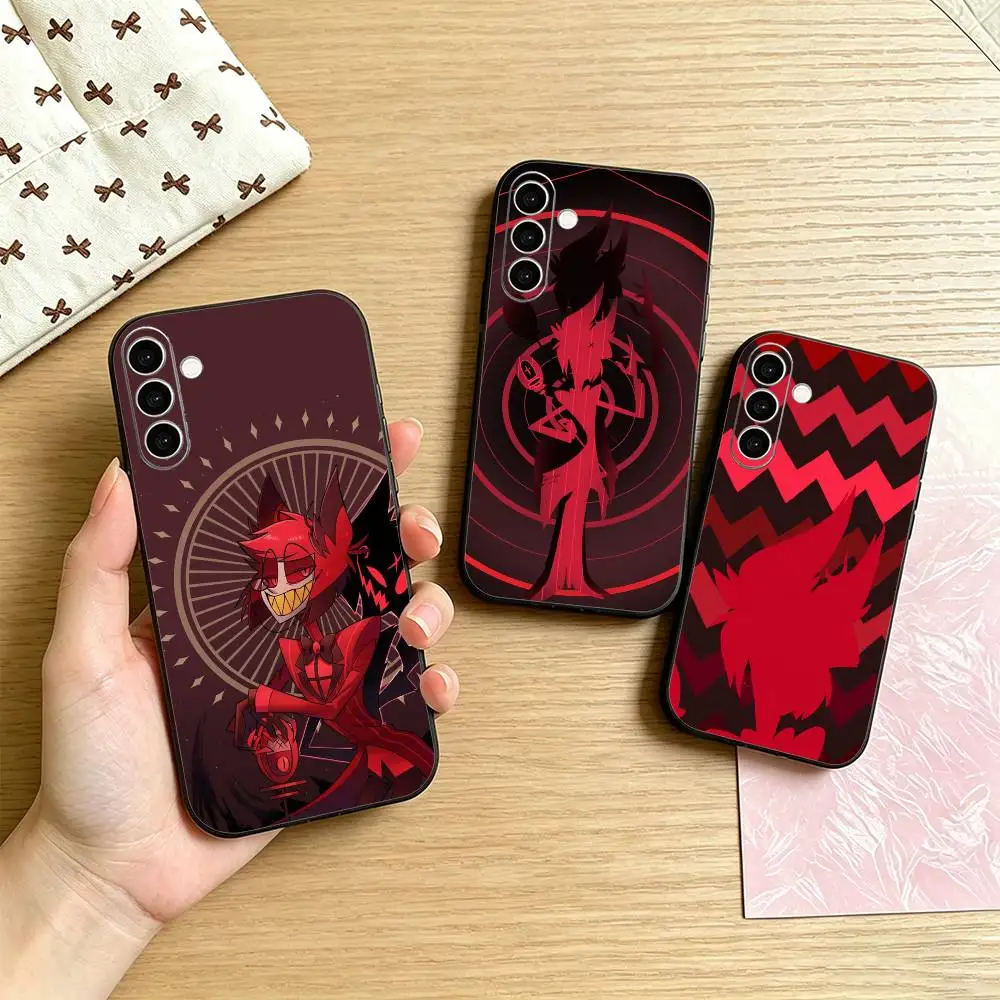 PC-Hazbin H-Hotel Alastor  Phone Case For Samsung Galaxy A73,A72,A71,A70,A53,A52,A51,Others Soft Black Cover