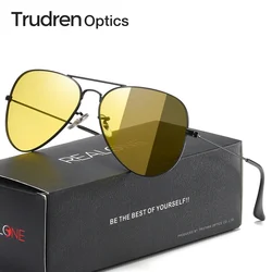 Trudren unisex Pilot okulary do jazdy dziennej i nocnej dla mężczyzn fotochromowe brązowe okulary przeciwsłoneczne damskie lotnictwo szkło przejściowe RB3025