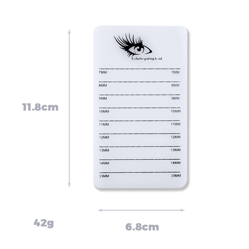 1pcs False Eyelashes Acrylic Pallet 7-15mm Lash Board Holder Display Plate Grafting Eyelashes Extension Women Makeup Tools