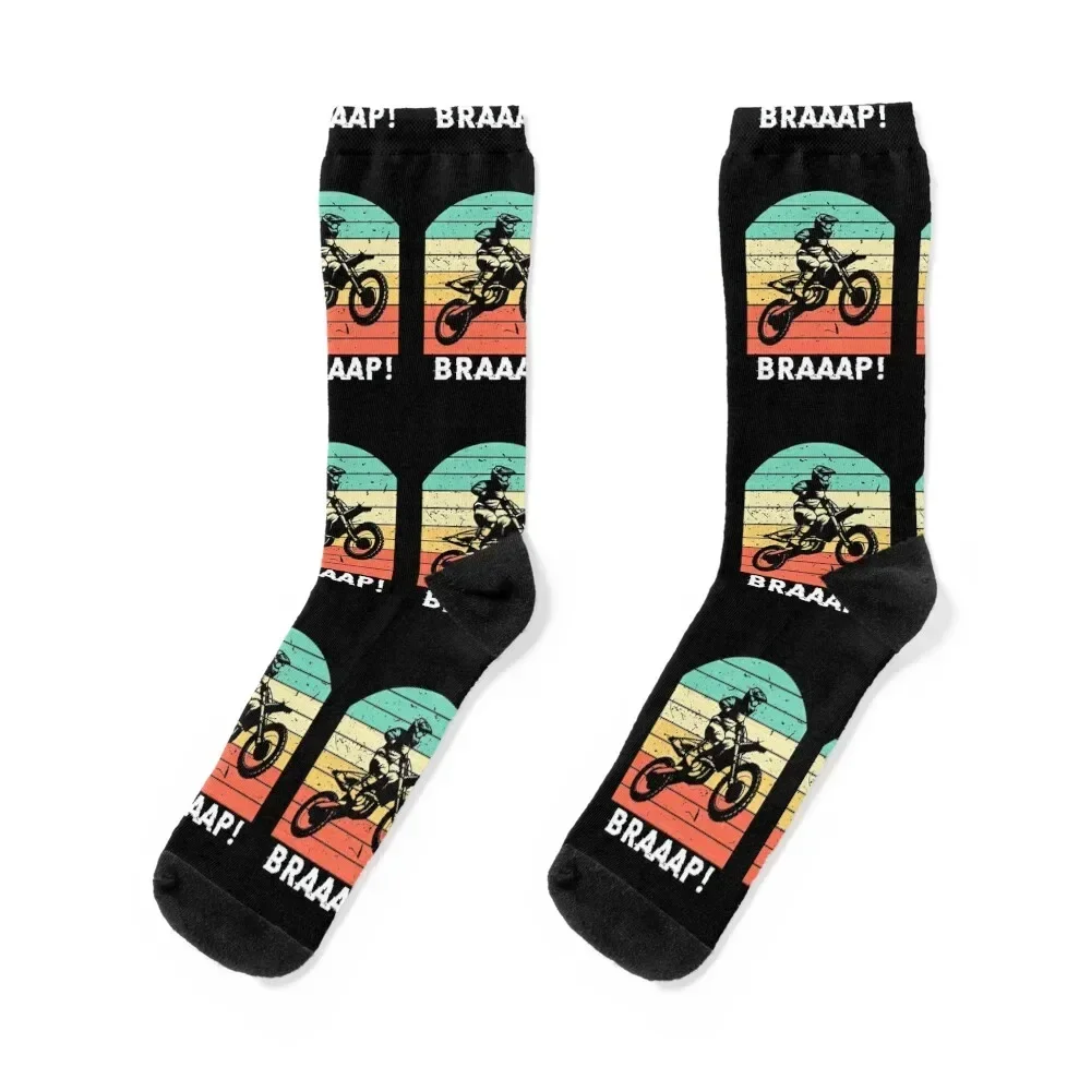 Funny motocross dirt bike offroad Motorcross Socks gym Soccer Crossfit Socks Female Men's