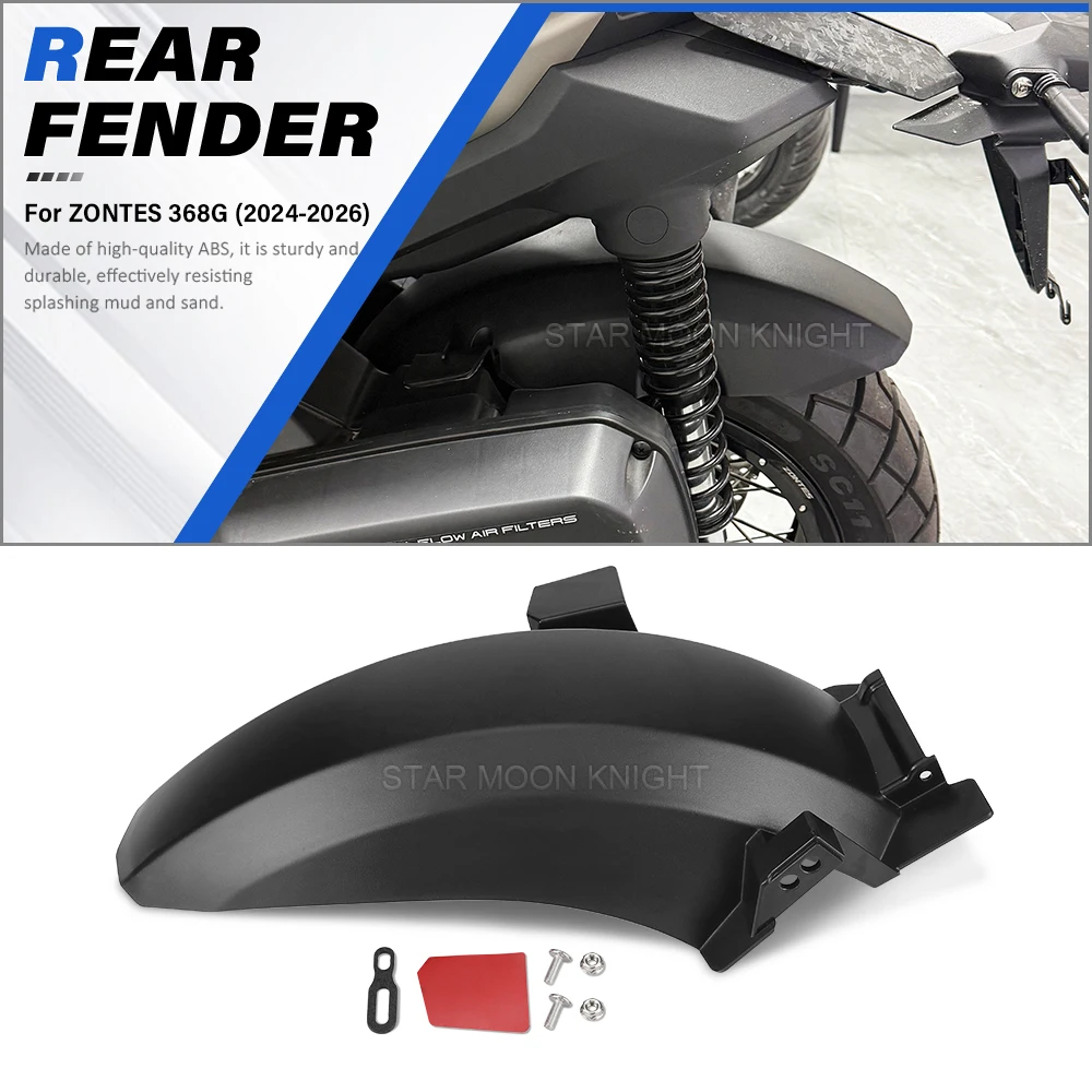 

Motorcycle Accessories Rear Fender Extender Hugger Mudguard Extension Mudflap Protector For ZONTES 368G G368 368 G 2024-2026