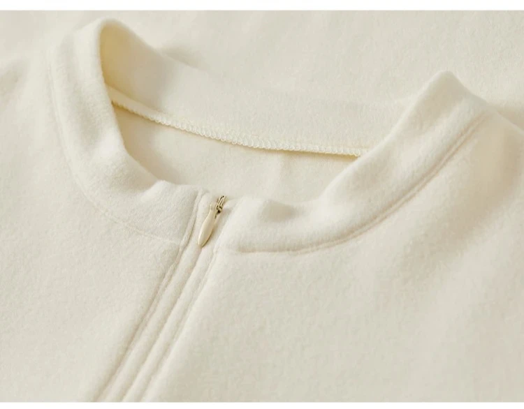 SENTUBILA Damen Strickpullover 2026 Herbst Halb-Reißverschluss Stehkragen Stickerei Oberteil Slim-Fit Elegante Damenbekleidung 143T56422 – Detail 27
