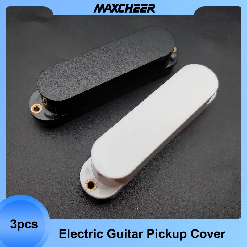 3pcs Single coil Active Pickup Covers Lid Shell Top for Electric Guitar Black White Yellow Musical Instrument Guitar Part