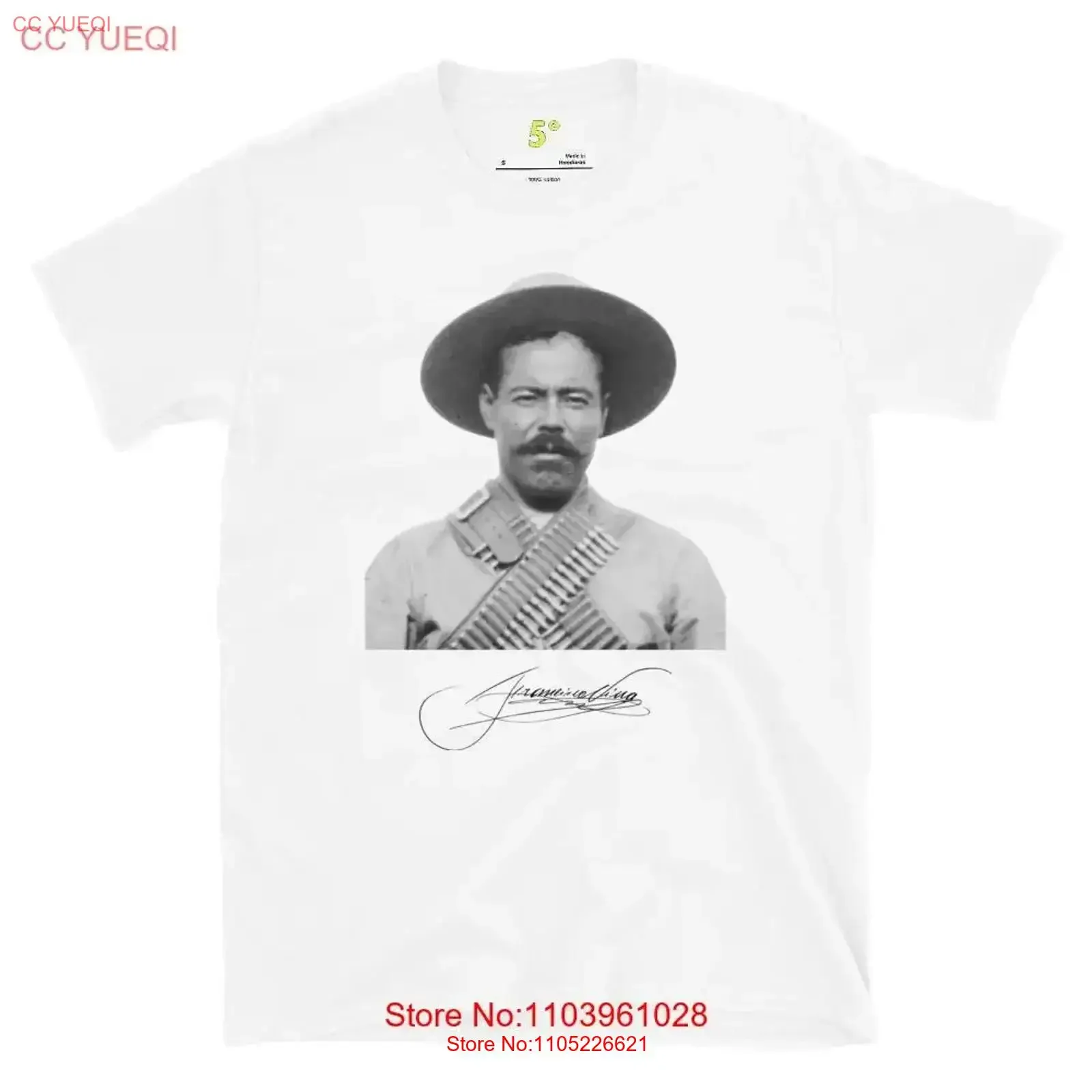 Fifth Degree PANCHO VILLA Essential T Shirt vintage Washed Casual Stylish streetwear Unisex Top For Everyday Wear Comfortable