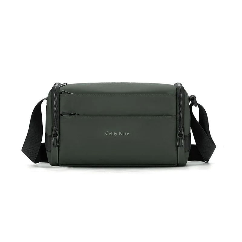 YoReAi New Polyester Fabric Shoulder Bag for Men Water Proof Multiple Simple Pure Color Crossbody Messenger  Travel Tote Bags