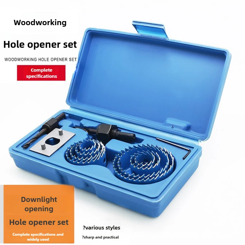 11pcs/set Hole Saw Cutting Set Kit Tools 19-64mm Wood Metal Alloys Circular Round with Case