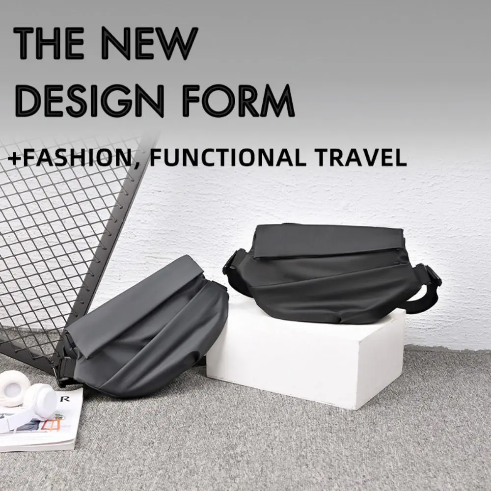 

Multipurpose Large Capacity Oxford Cloth Bag Men Waterproof Simple Shoulder Bag Phone Korean Chest Bag Travel