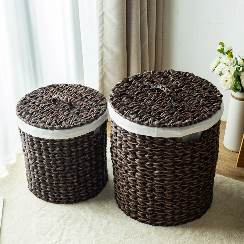 Коричневый ящик для хранения к – обзор и цена Rattan Plant Basket