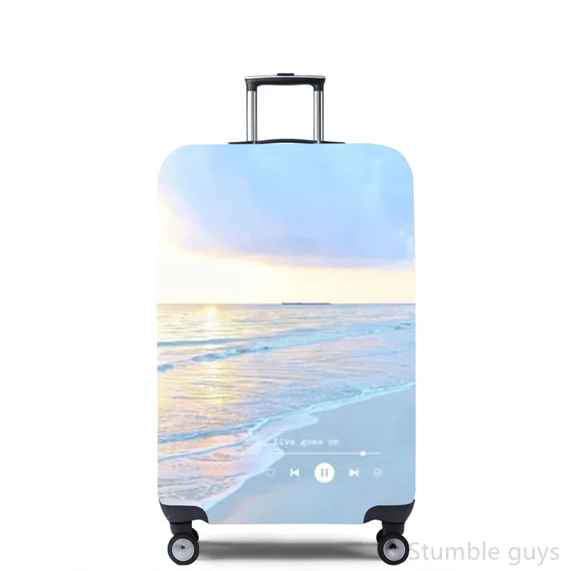 

Durable High Elastic Luggage Cover Protective Anti-Wear Dustproof Suitcase Cover Useful Travel Accessory