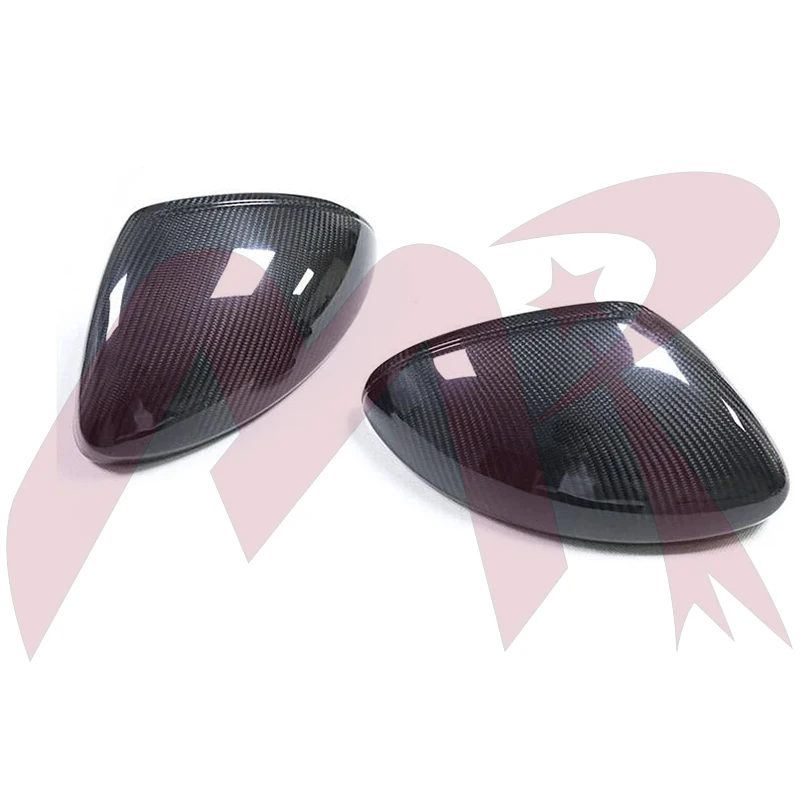 LHD/RHD Real Carbon Fiber Mirror Cover Side Rear View Mirror Caps For Porsche 718 Cayman Add On Style 16-23