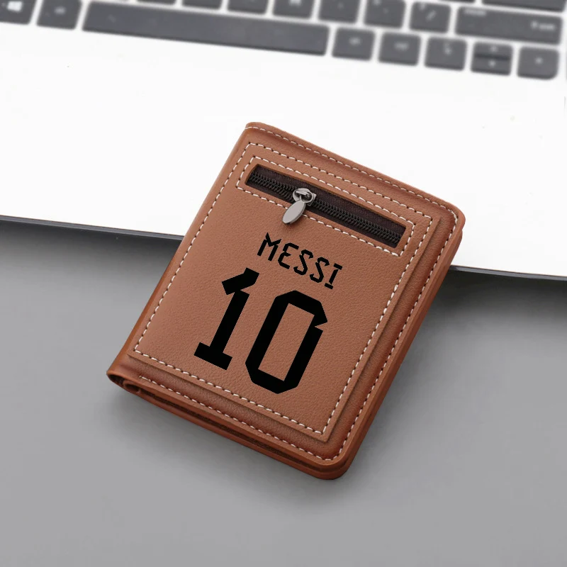 Football Superstar Messi MEN Short Wallets Coin Purse Bags for Men Female Wallet Lady Money Bag Wallets for Women Purse Wallets