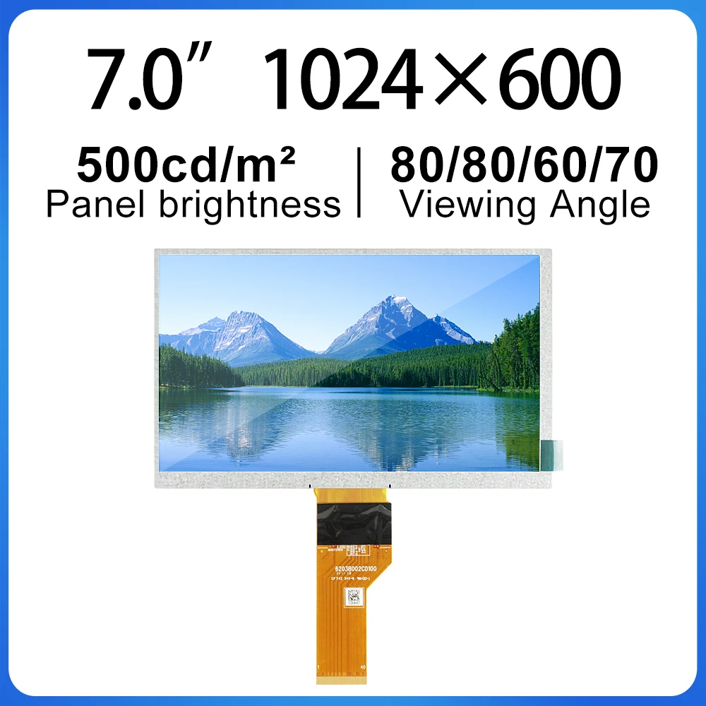 7 Inch FHD TFT LCD panel 1024*600 NJ070NA-23A SRGB TFT LCD Screen Display