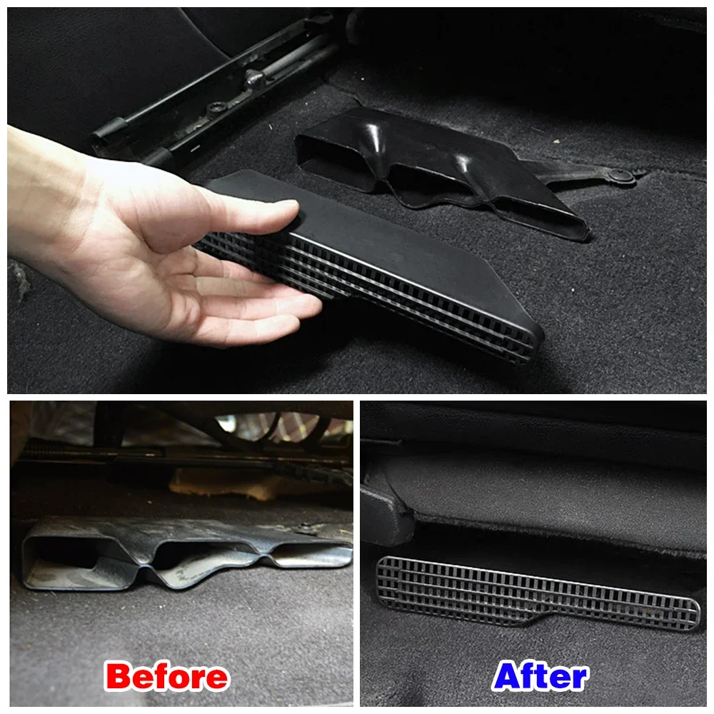 For Volkswagen VW Touareg 2011 2017 Car Under Seat Air Conditioner AC Duct Vent Outlet Grille Cover Case Frame Trim Anti Debris