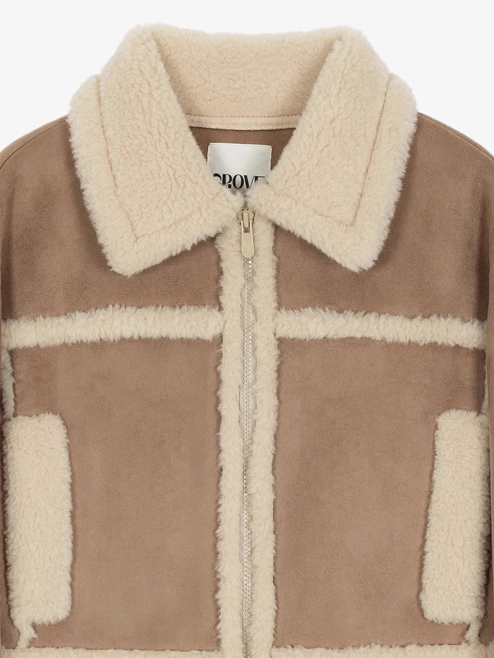 Cappotto da donna con doppia cerniera in pelliccia di agnello Jaet ort Sle East Gate G**e Cappotto con doppia cerniera Super ort intercato in pelle e pelliccia