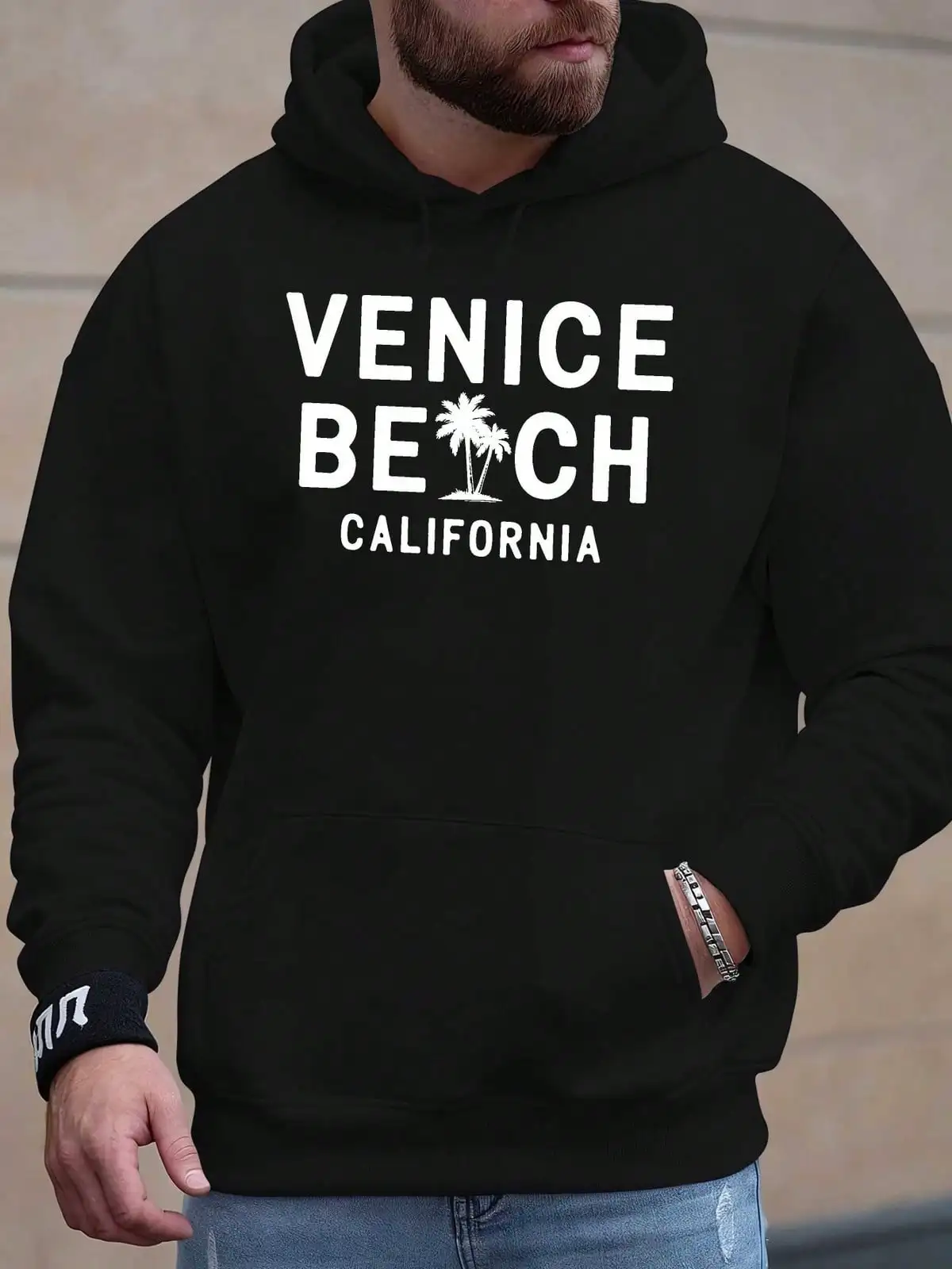 Venice Beach California Men's Sweatshirt Hoodie New Street Printed Tops Fall And Winter Clothing Free Hoodies Comfortable And Soft Fabrics Exquisite