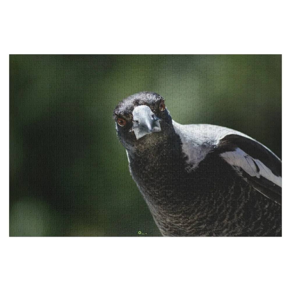 

Inquisitive Magpie - Australian Magpie Jigsaw Puzzle Personalized Gift Ideas Personalized Toy Custom Child Anime Puzzle