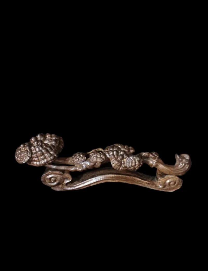 

Изысканная металлическая статуэтка Руи Линчжи ручной работы - 5,9 дюйма, скульптура фэн-шуй для домашнего декора, подарок для гостиной, символизирующий богатство и удачу