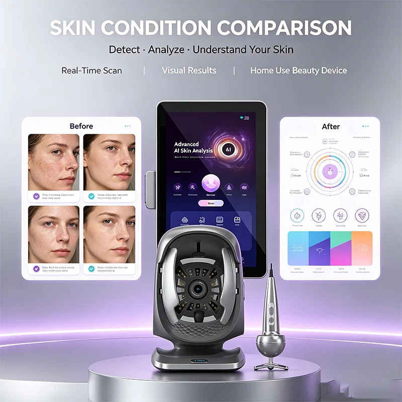 2026 Latest Model X3 Pro Skin Analyzer Machine Detection Skin Problem Al Skin Aging Simulation Intelligent Prediction System