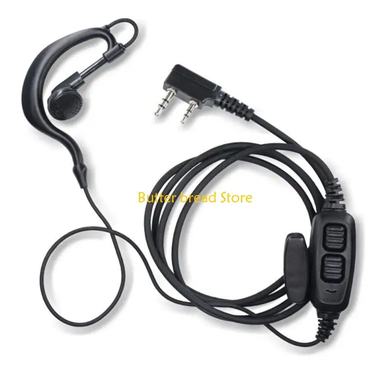 W89C Push Double Push to Talk Protect Acoustic Headset لـ 82 Series Radio -Way Radio