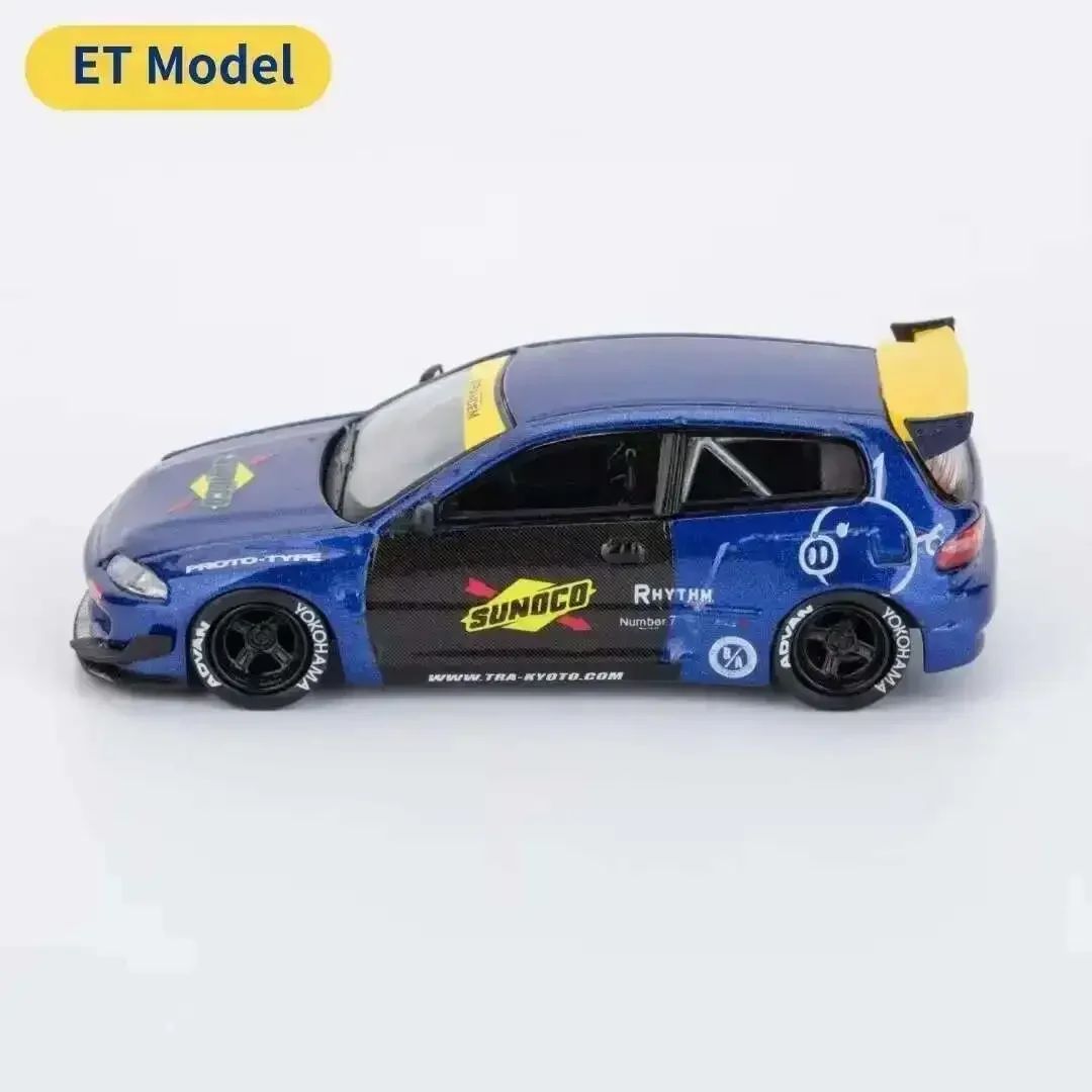 

ET MC 1:64 Pandem Civic EG6 MK5 ROCKET BUNNY Литая под давлением модель автомобиля игрушки