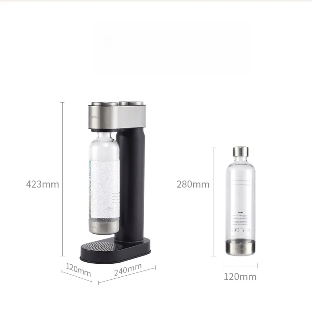 수동 탄산수 제조기 플라스틱 스탠드 자동차 및 호텔 버블 주스 제조기를 위한 수동 콜드 소다 기계