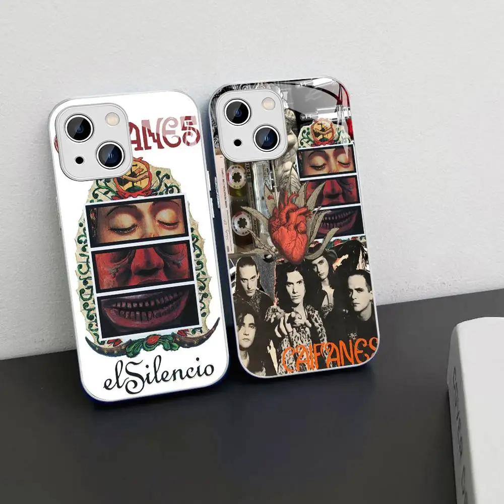 C-Caifanes El Nervio Del Volcan Verre trempé pour iPhone 14 13 12 11 Pro Mini XS MAX 14Plus X XS XR Fundas