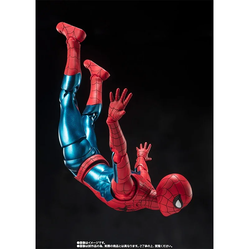 Figurine originale S.H.Figuarts SHF Spider Man, nouveau costume rouge et bleu Spiderman: No Way Home, jouets modèles en Pvc, en Stock