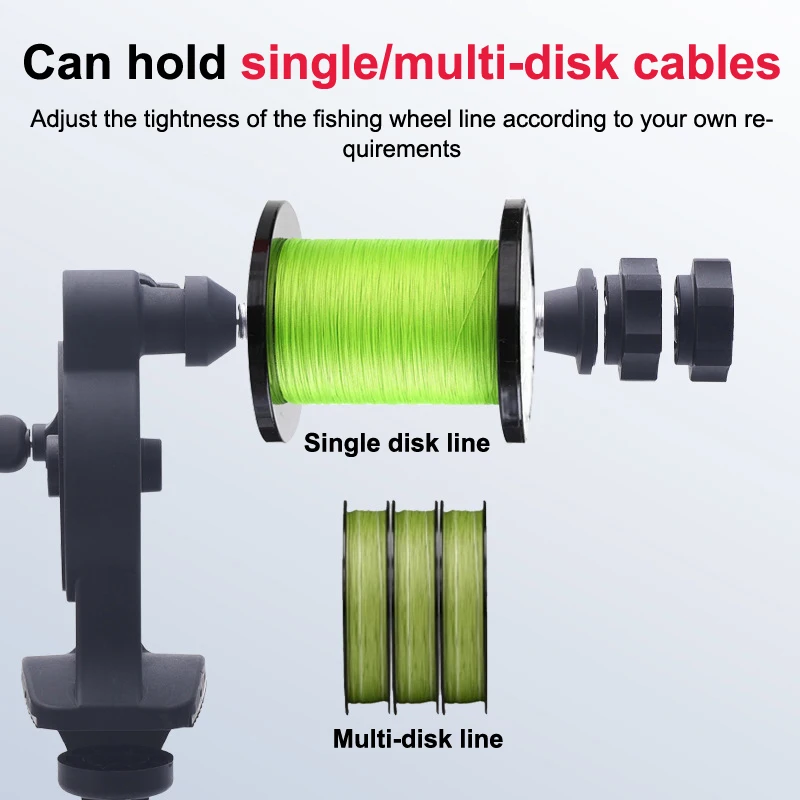 

Outdoor Reciprocal Fishing Line Winder and Wire Rewinding Adjustable Spooler with Non-slip Table Clamp